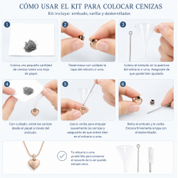 Instrumento de Transferencia de Cenizas de Cremación