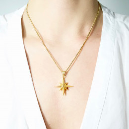 Relicario Colgante Estrella Fugaz - Gold