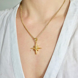 Relicario Colgante Estrella Fugaz - Gold