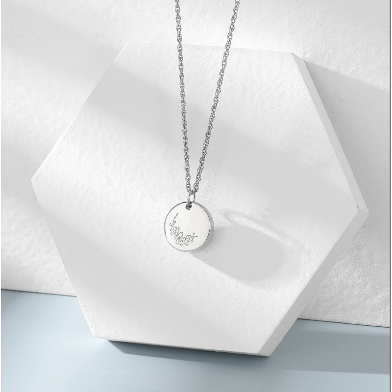 Relicario Flor de Cerezo-Silver