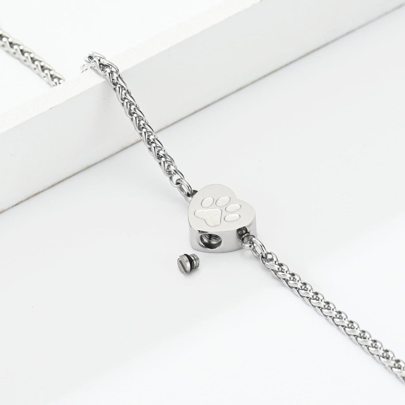 Relicario Pulsera Corazón - Silver