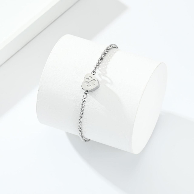 Relicario Pulsera Corazón - Silver