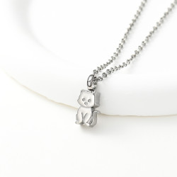 Relicario Gatito Guardián Silver