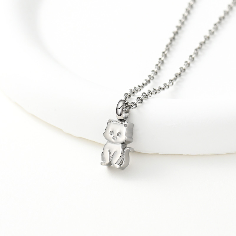 Relicario Gatito Guardián Silver