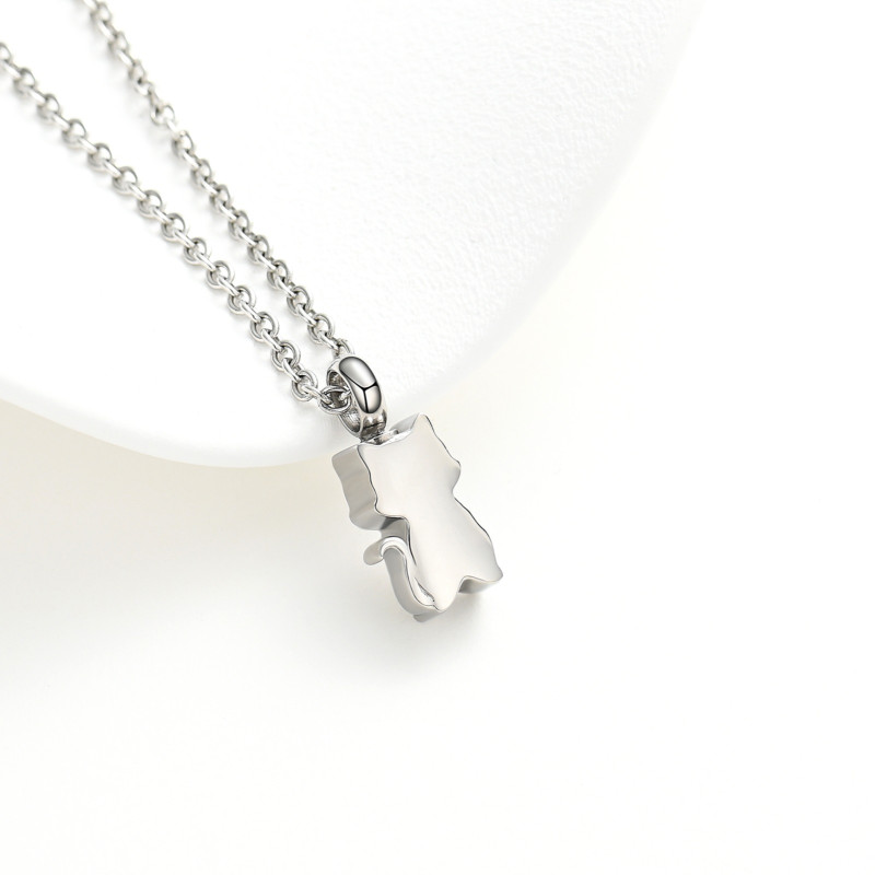 Relicario Gatito Guardián Silver