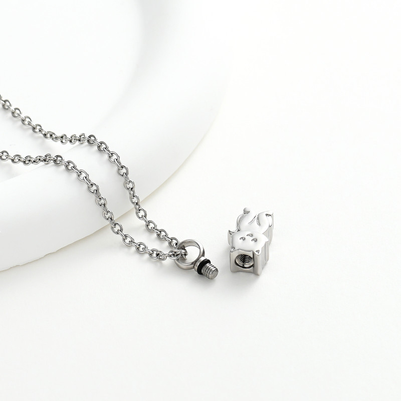 Relicario Gatito Guardián Silver