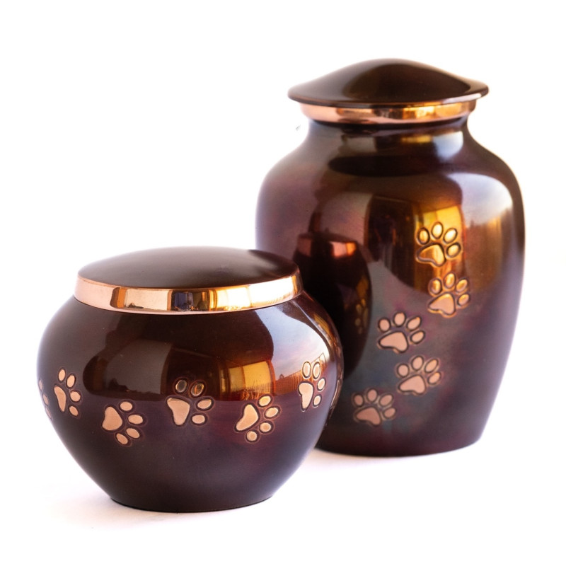 Ánfora Clásica Cobre Tornasol