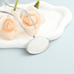 Placa de Cremación Plateada