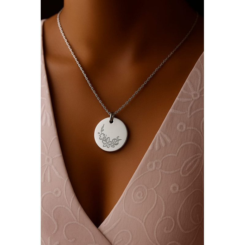 Relicario Flor de Cerezo-Silver