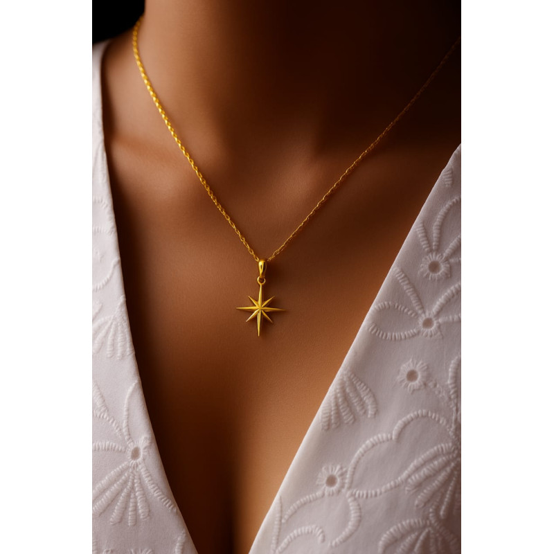 Relicario Colgante Estrella Fugaz - Silver