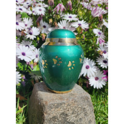 Ánfora Huella Verde Marfil