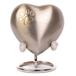 Ánfora Corazón Platino Petite (Hasta 1,5kg)